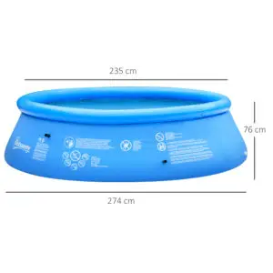 Superior 9ft Family-Sized Round Inflatable Swimming Pool