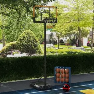 7ft Basketball Hoop with Wheels – SPORTNOW Court Edition