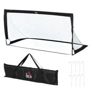 6x2ft Elite Foldable Football Goal Set of 2 | Portable Garden Training Goals Set