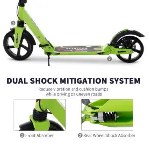 Premium Folding Stunt Scooter with Dual Suspension Shock