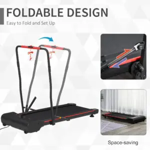500W Slimline Walking Treadmill with LED Display For Home & Office
