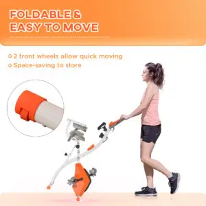 2-in-1 Folding Magnetic Exercise Bike