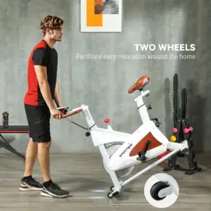Elite SPORTNOW 8kg Flywheel Spin Bike – Belt Driven Precision