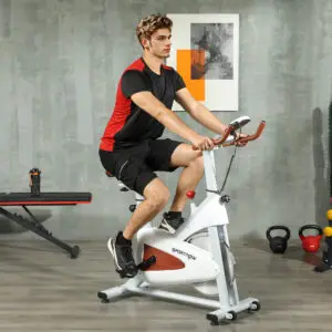 Elite SPORTNOW 8kg Flywheel Belt Driven Spin Bike