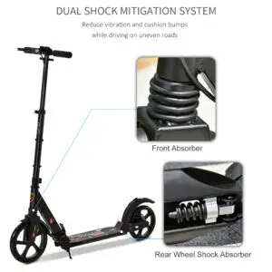 Reinforced Teen & Adult Folding Stunt Scooter with Dual Suspension