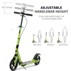 Premium Folding Stunt Scooter with Dual Suspension Height