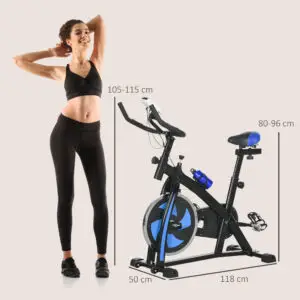 Elite Series 8KG Flywheel Belt Driven Indoor Spin Bike For Home & Office Gyms