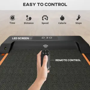 2.5HP Walking Pad Treadmill with LED Display for Home & Office