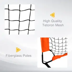 6x3ft Elite Foldable Football Goal Set of 2