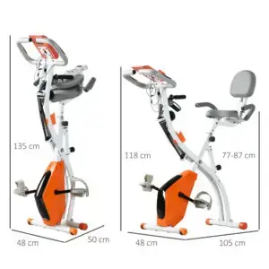 2-in-1 Folding Magnetic Exercise Bike