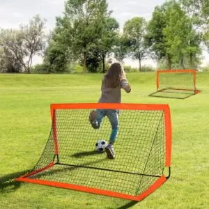 6x3ft Elite Foldable Football Goal Set of 2 Field