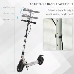 Premium Folding Stunt Scooter with Shock Mitigation System Height