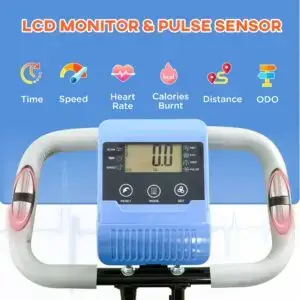 Elite Folding Magnetic Upright Exercise Bike