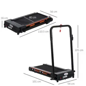 Premium Folding Electric Home Treadmill with LCD Display