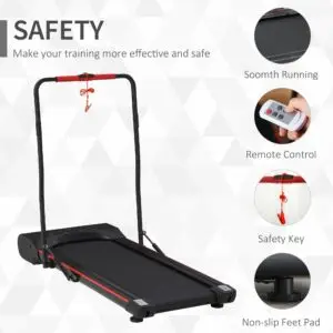 500W Slimline Walking Treadmill with LED Display For Home & Office