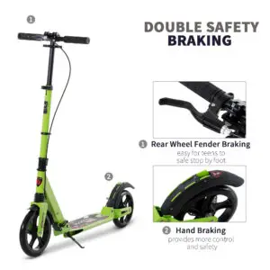 Premium Folding Stunt Scooter with Dual Suspension Brake