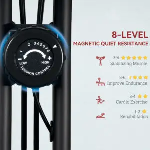Elite Folding Magnetic Exercise Bike for Home, School & Office Gyms