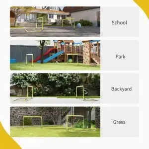 6x3ft Elite Series Football Goal Set of 2 Locations