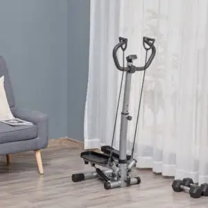 Compact Adjustable Step Machine with LCD Monitor & Handlebar