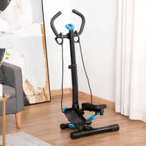 Elite Adjustable Step Machine with Handlebar & LCD Display