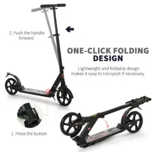 Premium Foldable Scooter – Elite Suspension & 200 mm Wheels Design