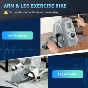 Elite Mini Pedal Exerciser Magnetic Under Desk Bike for Home