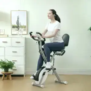 Elite Exercise Bike with 8KG Flywheel for Home, Office & Schools – SPORTNOW (White)