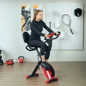 Elite Folding Magnetic Exercise Bike for Home, School & Office Gyms