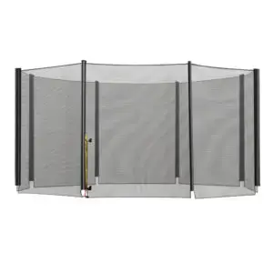 HOMCOM 13ft Trampoline Net Replacement Safety Net Enclosure Net Spare w/ 8 Poles