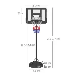 7.5ft Basketball Hoop System
