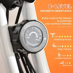 2-in-1 Folding Magnetic Exercise Bike