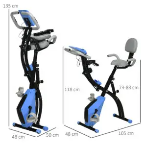 Elite Folding Magnetic Upright Exercise Bike