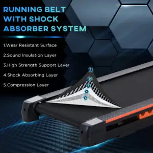 Premium Folding Electric Home Treadmill with LCD Display