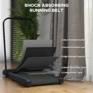 2.5HP Foldable Walking Pad Treadmill with LED Display for Home & Office Use