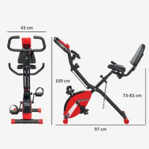 Elite Folding Magnetic Exercise Bike for Home, School & Office Gyms
