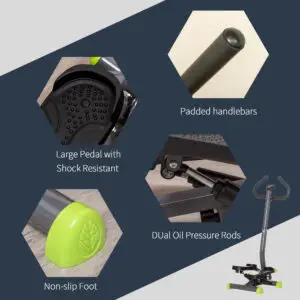 Elite Adjustable Resistance Step Machine with LCD Screen