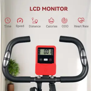 Elite Folding Magnetic Exercise Bike for Home, School & Office Gyms