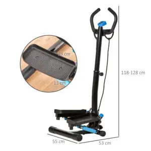 Elite Adjustable Step Machine with Handlebar & LCD Display
