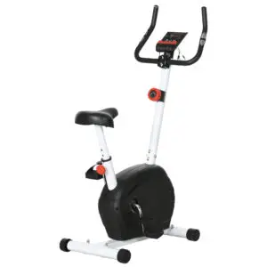SPORTNOW Exercise Bike With LCD Monitor For Home Gym