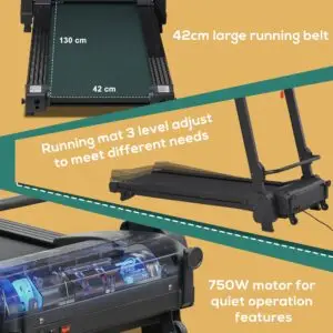 Premium 2.5HP Foldable Walking Pad Treadmill with LED Display