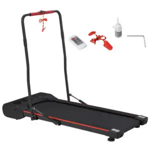 Homcom Foldable Walking Machine Treadmill 1-6Km/H With Led Display &Amp; Remote Control Exercise Fitness For Home Office