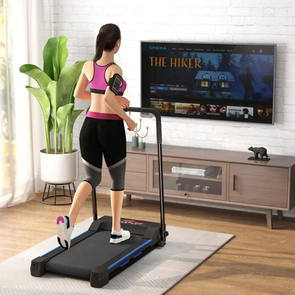 Compact Electric Folding Treadmill for Home & Office – Quiet Motor, LCD Display