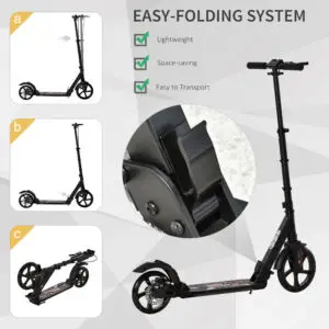Reinforced Teen & Adult Folding Stunt Scooter with Dual Suspension Folding