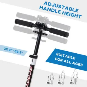 Premium Folding Stunt Scooter – Alpine White Handle