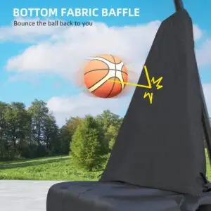 10ft Outdoor Basketball Hoop with Rebound Return – Adjustable & Portable Stand